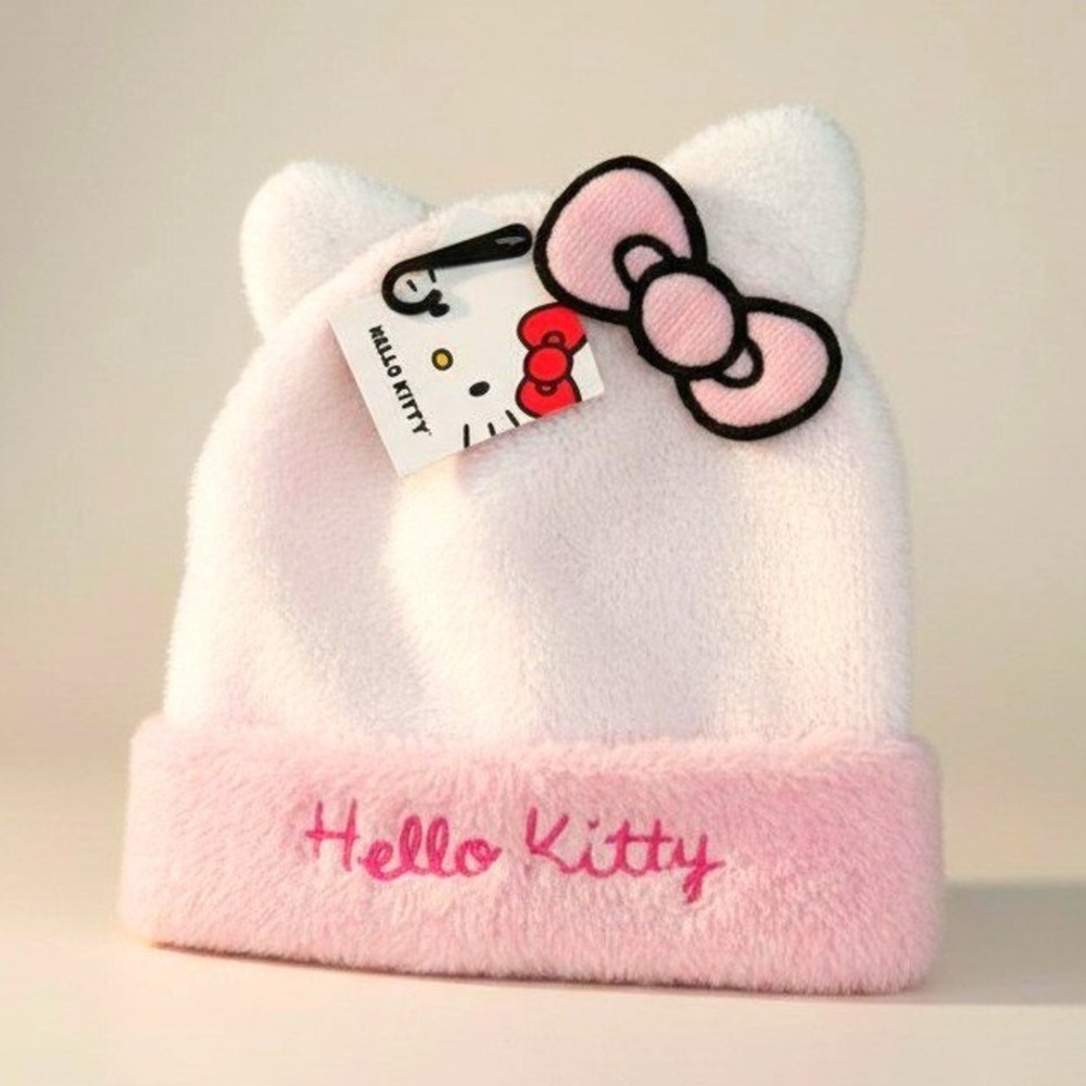Hello Kitty Beanie - Pink -‎ One Size - NIB